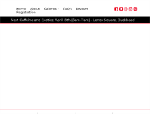 Tablet Screenshot of caffeineandexotics.com